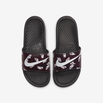 Nike Benassi JDI Floral - Női Szandál - Fekete/Piros